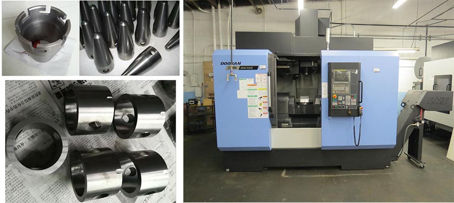 Machined Tungsten-Molybdenum Parts Accuracy Guaranteed with DOOSAN 5 AXIS CNC TURNING CENTER